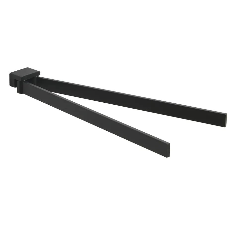 gedy-lounge-porte-serviettes-r-glable-noir-mat image 1