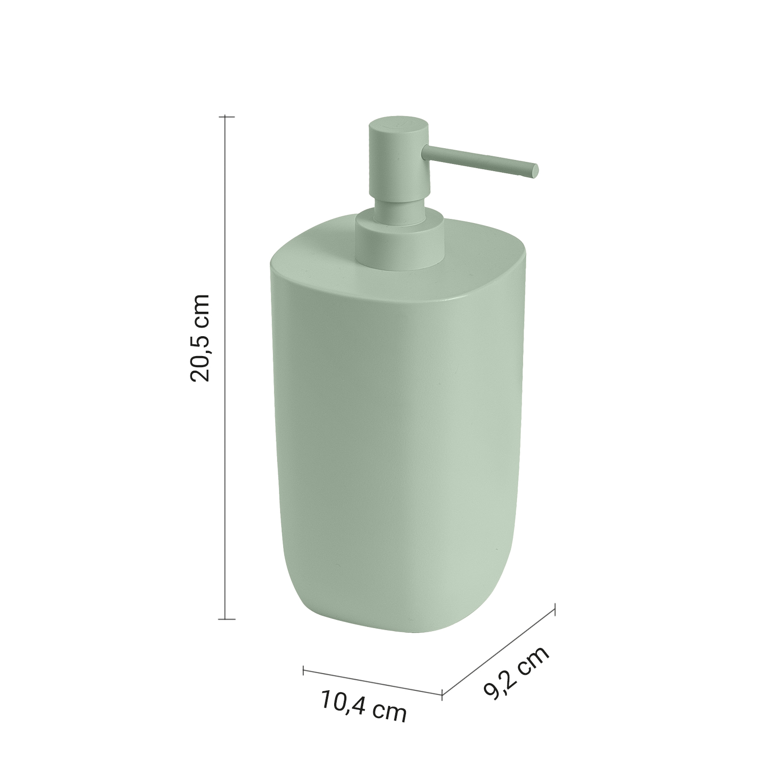 gedy-ylenia-grand-distributeur-savon-vert-sauge-mat image 2
