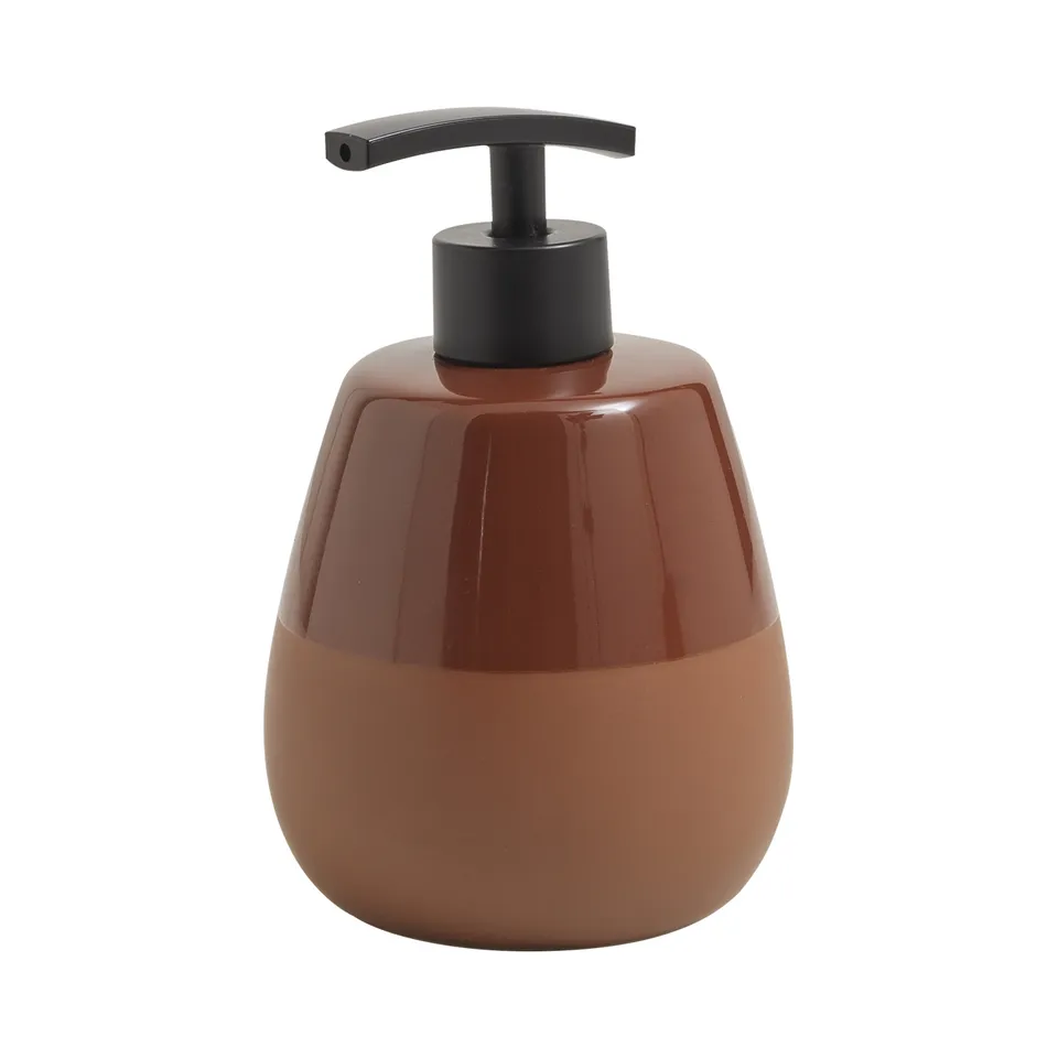 gedy-wilma-distributeur-savon-terracotta-poser image 1