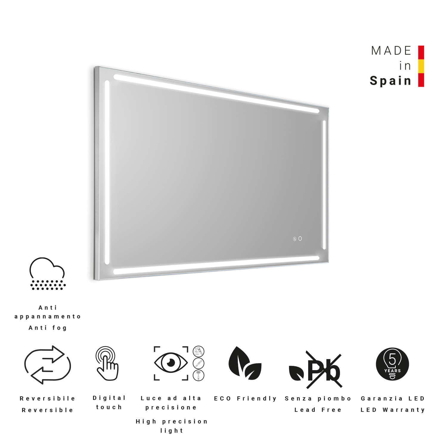 gedy-paul-miroir-120x80-cadre-bross image 3