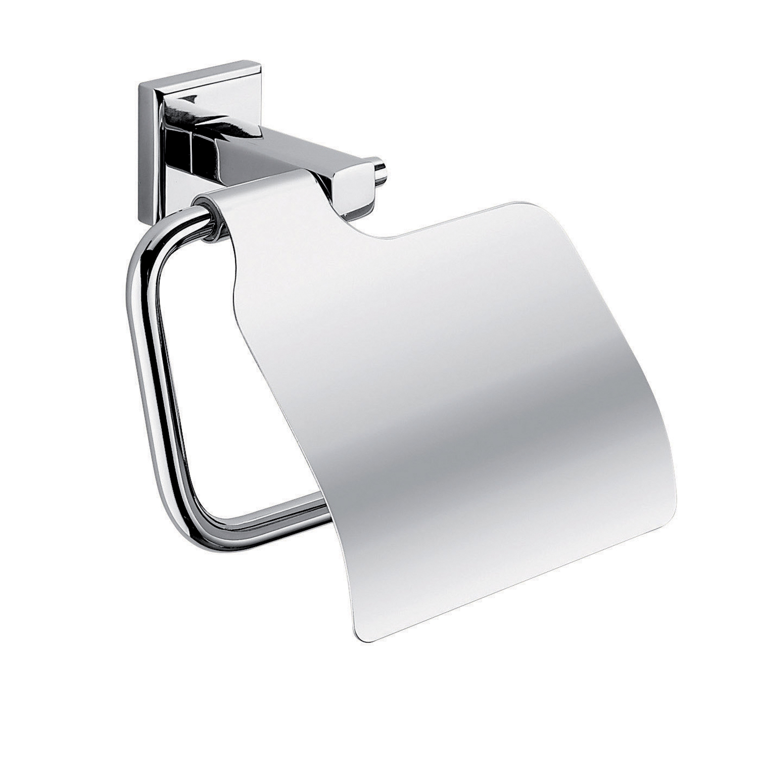 gedy-colorado-porte-rouleau-avec-couvercle-chrome image 1