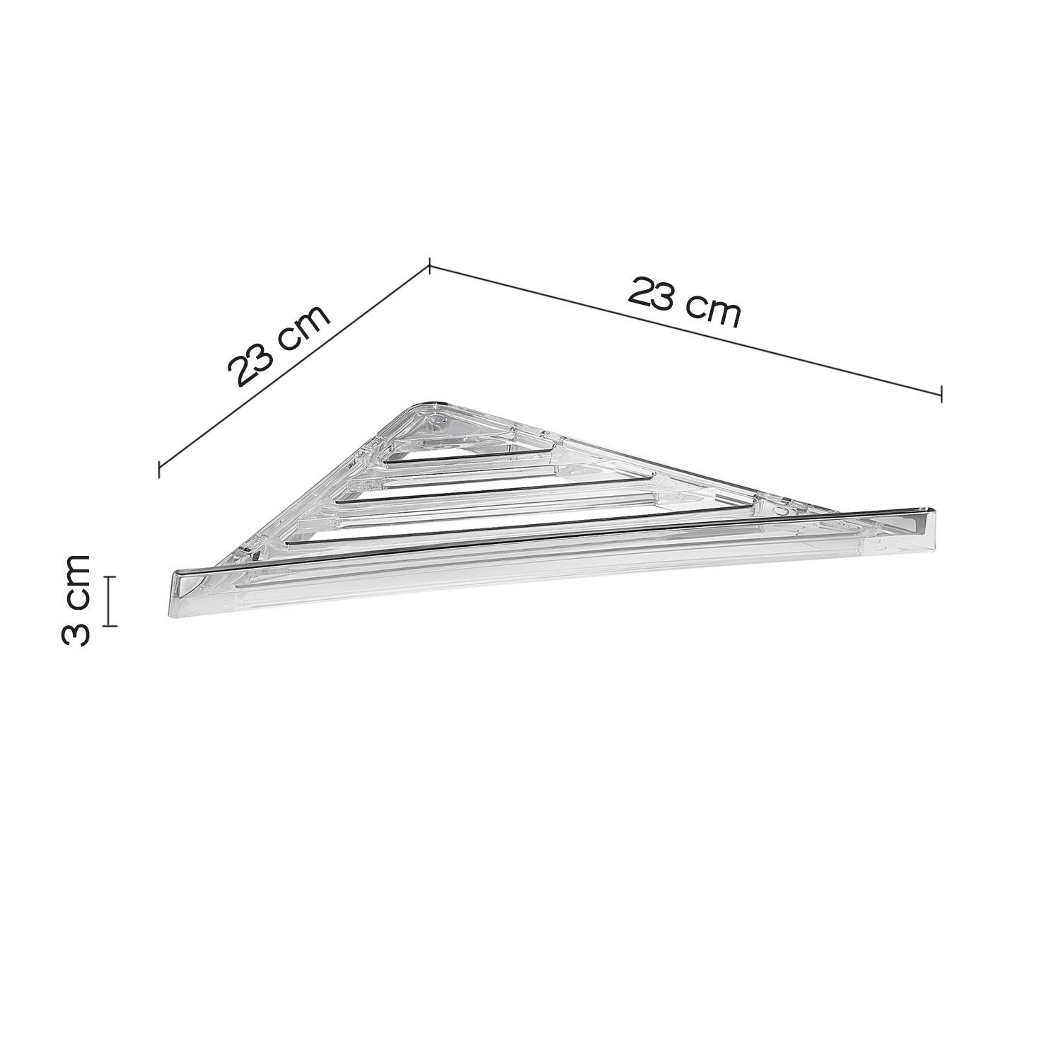 gedy-fluo-porte-objets-douche-angle-chrome image 2