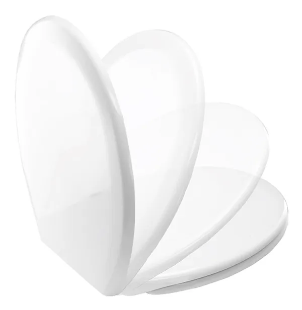 bisk-abattant-wc-lunette-plastique-blanc-standard image 1