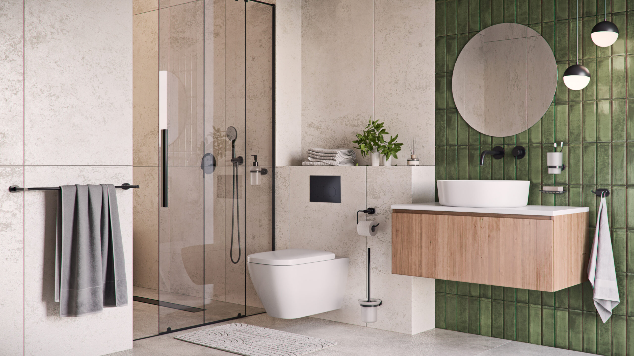 bisk-go-tablette-tag-re-salle-de-bain-gris image 3