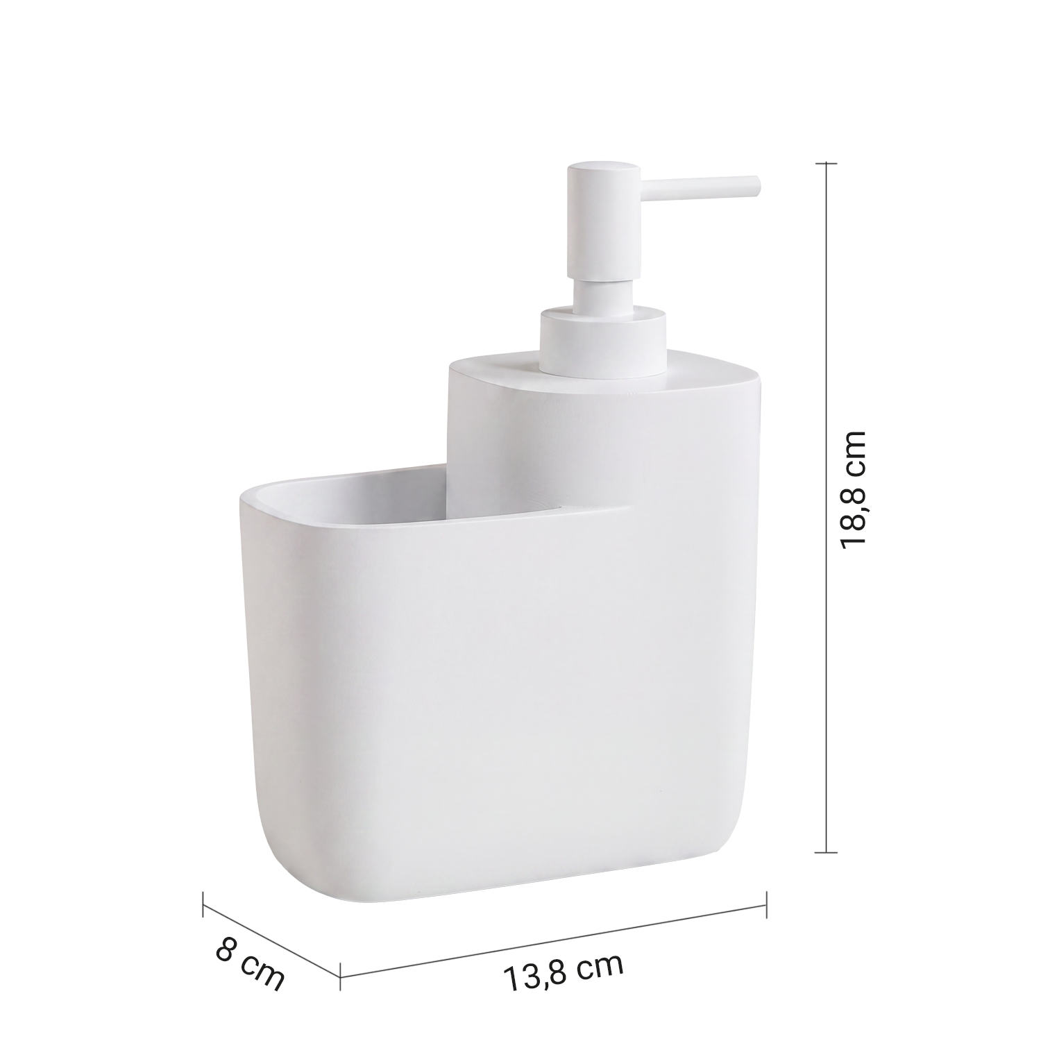 gedy-ylenia-distributeur-savon-porte-brosse-dents-blanc-mat image 2