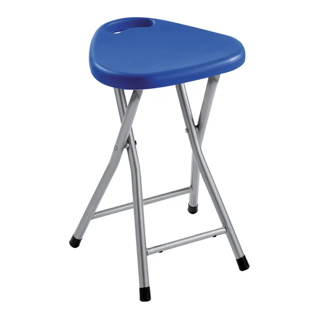 gedy-co75-tabouret-repliable-salle-de-bain-bleu image 1