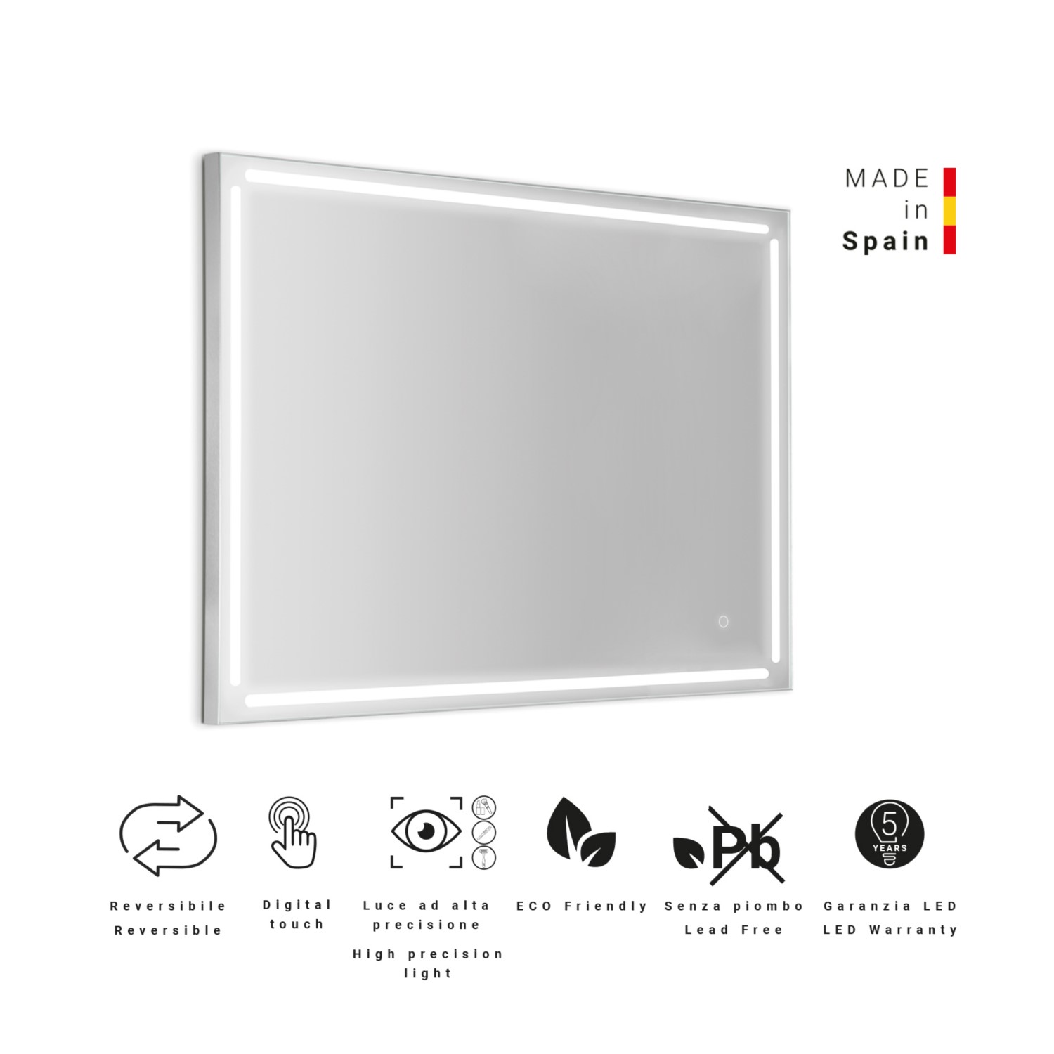 gedy-paul-miroir-100x80-cm-cadre-bross image 3