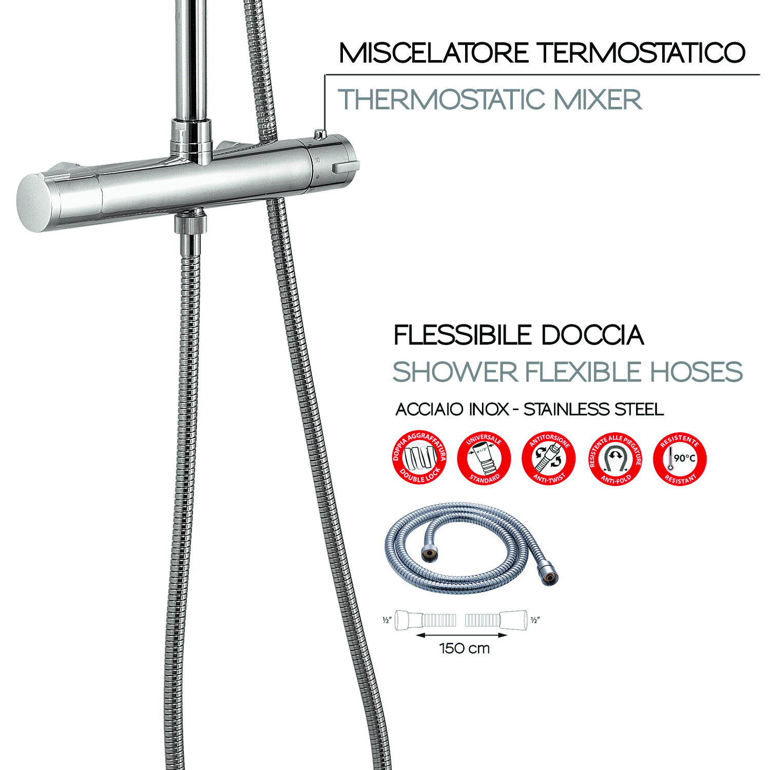 gedy-star-mix-00-colonne-de-douche-chrome-extensible image 5