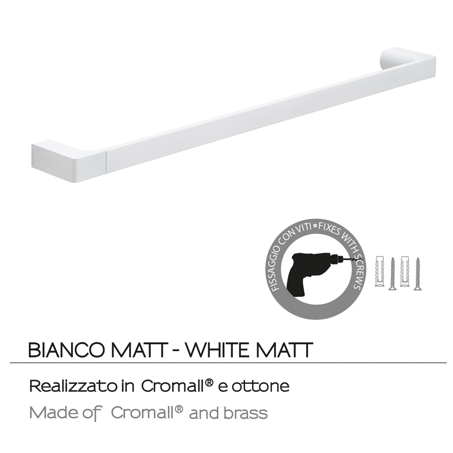 gedy-pirenei-porte-serviette-60-cm-blanc-mat image 5