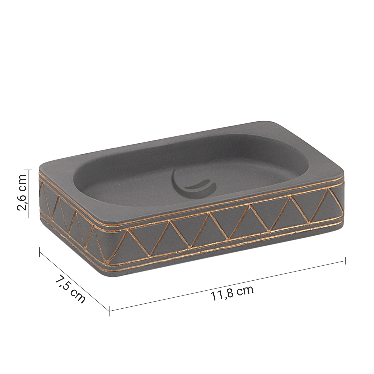 gedy-calipso-porte-savon-gris-poser-r-sine image 2