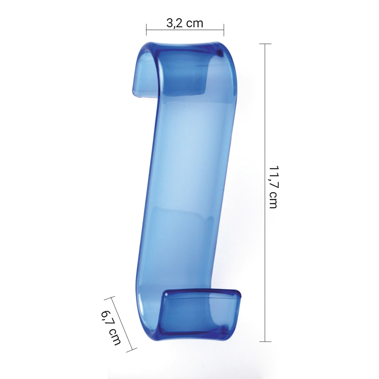 gedy-merlino-crochet-pour-radiateur-bleu-transparent image 2