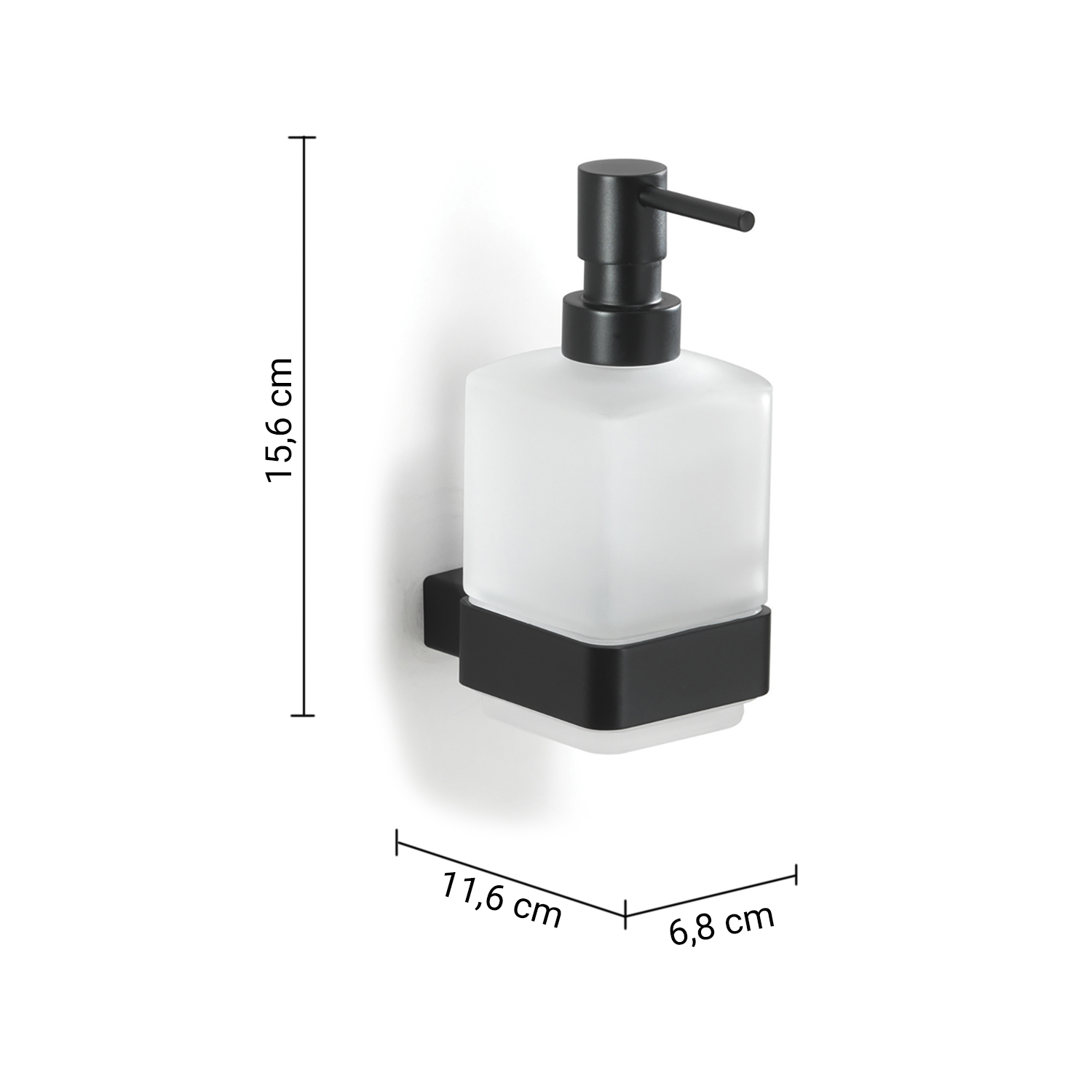 gedy-lounge-distributeur-de-savon-noir-mat-fixer image 2