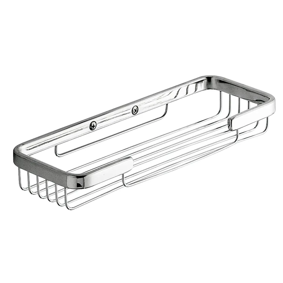 gedy-augustus-panier-douche-fil-chrome-rectangulaire image 1