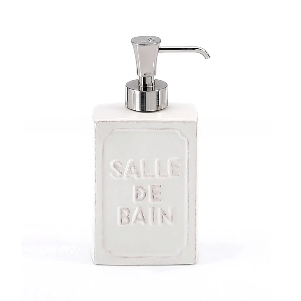 gedy-vivienne-distributeur-de-savon-blanc-poser image 1