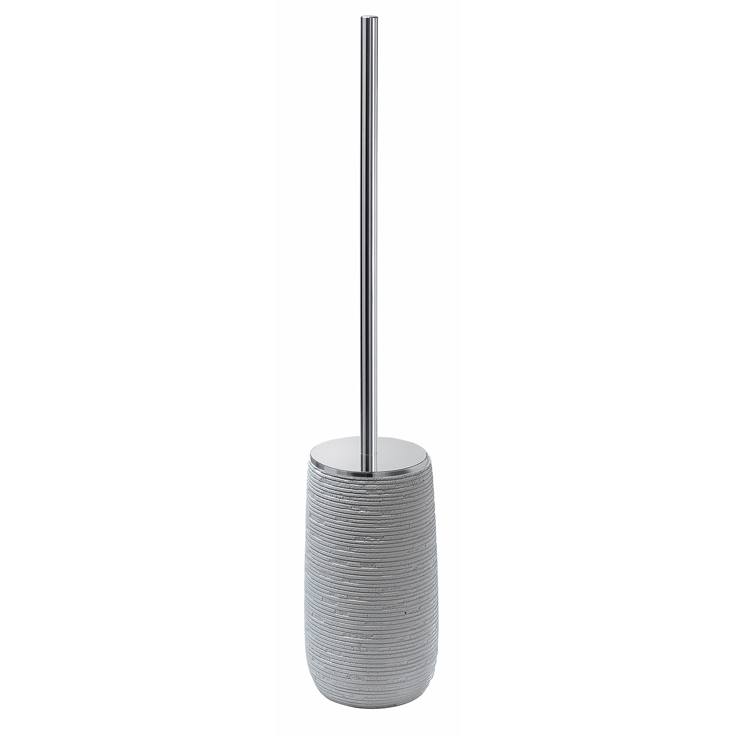 gedy-gemini-brosse-wc-gris-porte-brosse-poser image 1