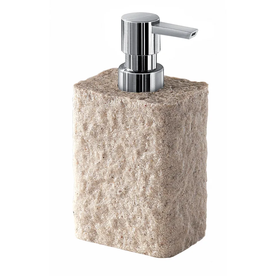 gedy-aries-distributeur-de-savon-beige-poser image 1