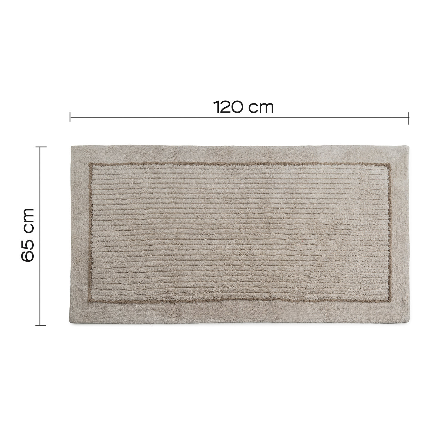 gedy-land-tapis-de-bain-120x65-cm-beige image 2