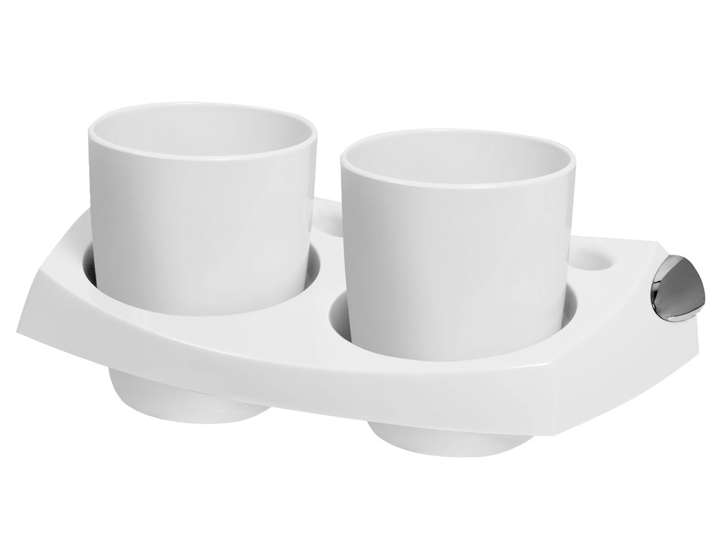 bisk-capri-porte-verre-double-gobelet-salle-de-bain image 1