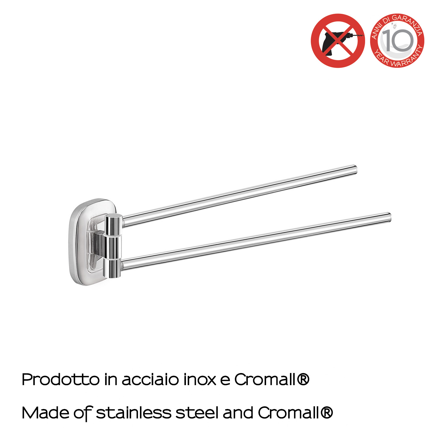 gedy-everest-porte-serviettes-r-glable-chrome image 3