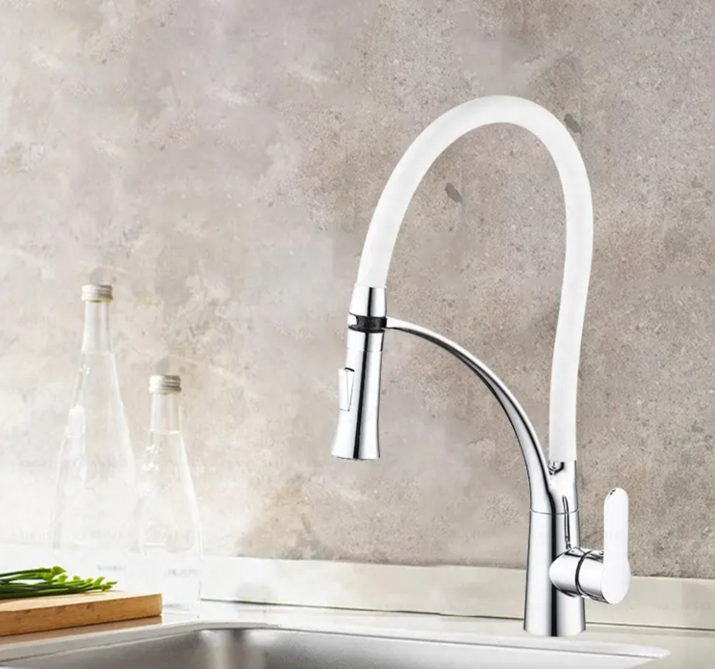 hudor-argolide-mitigeur-cuisine-chrom-douchette-extractible-laiton image 2