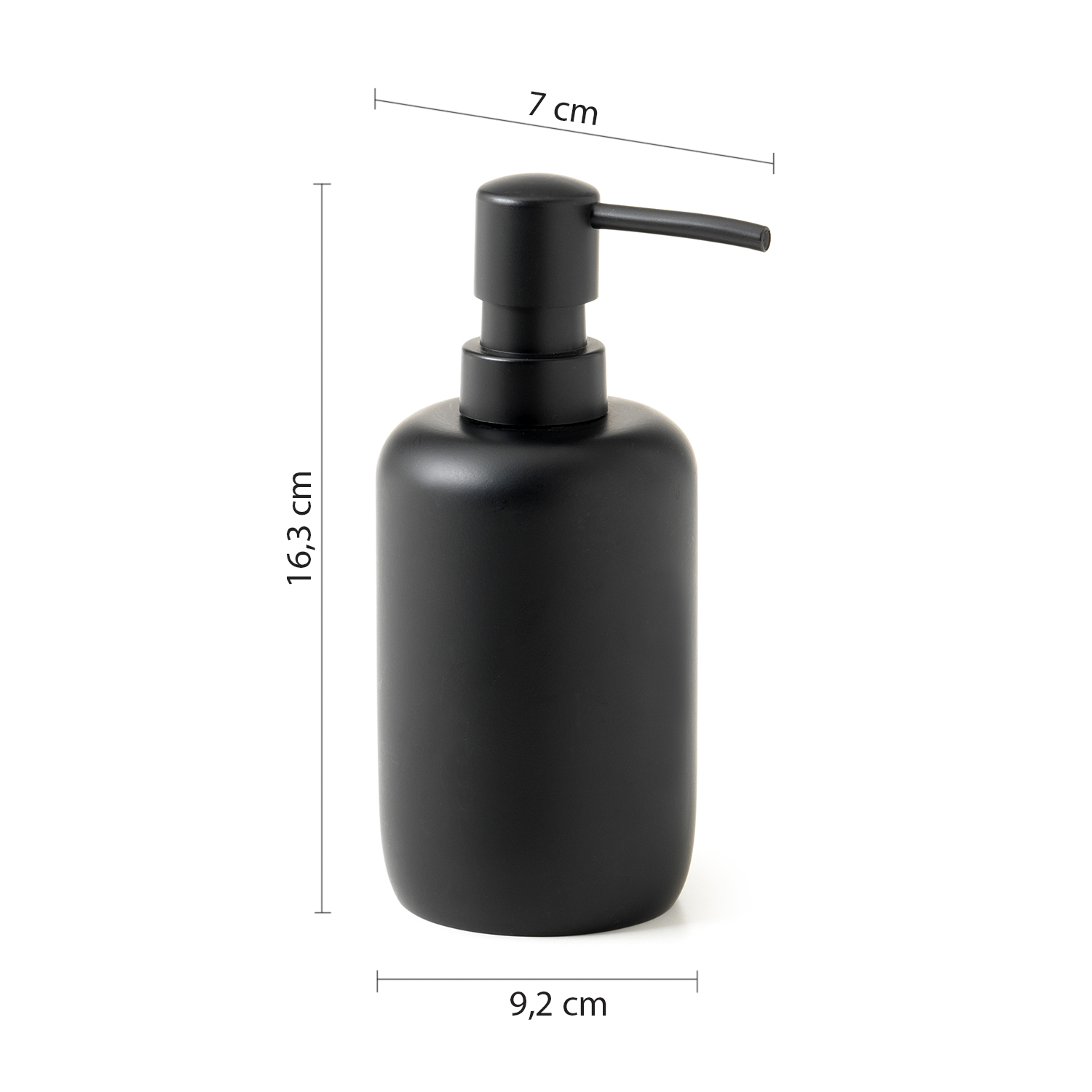 gedy-brenda-distributeur-savon-noir-mat-poser image 2