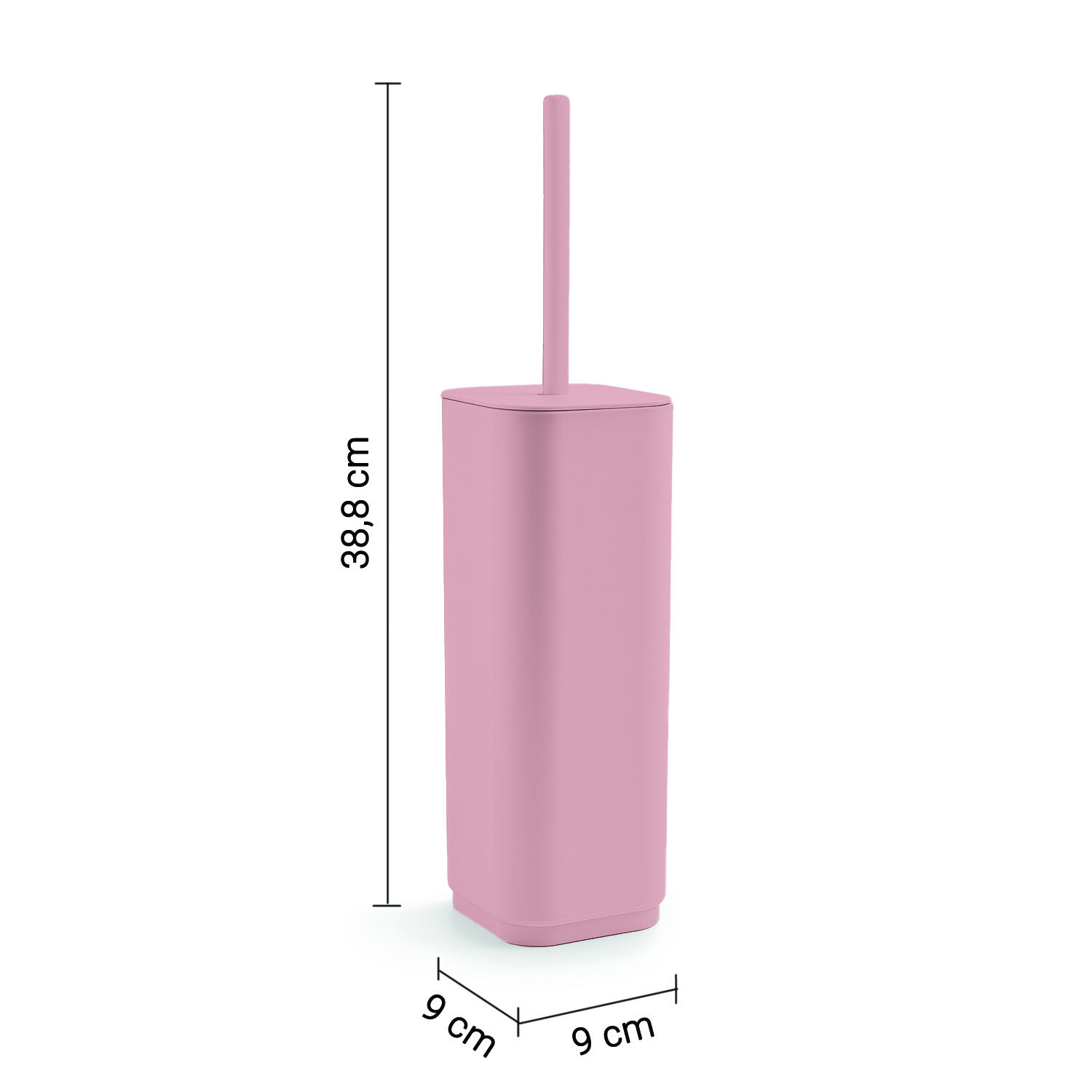 gedy-seventy-porte-brosse-wc-rose-mat-poser image 2