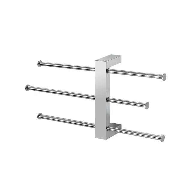 gedy-bridge-barre-porte-serviettes-chrome-mural image 1