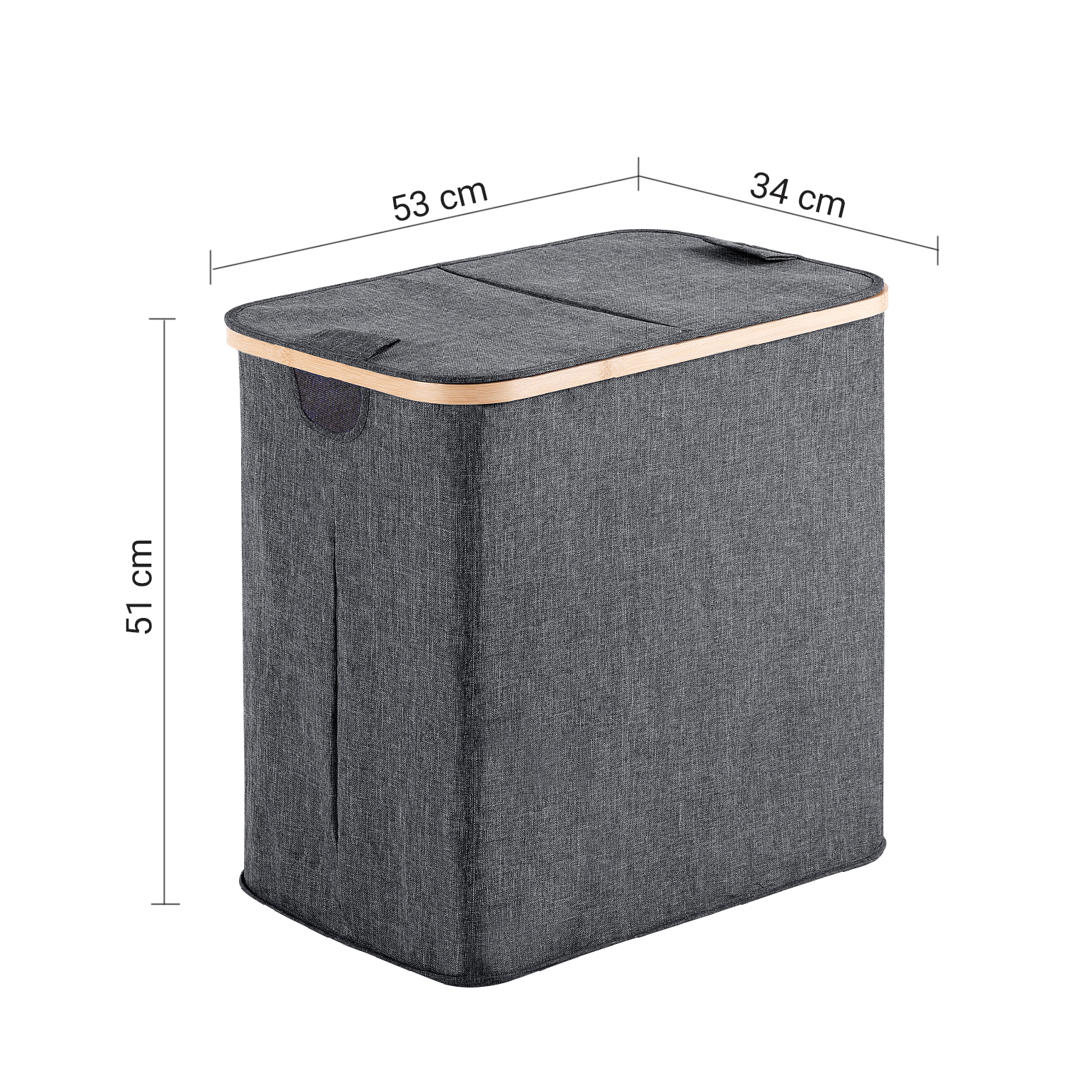 gedy-bamboom-yoshi-panier-linge-87-l-gris image 2