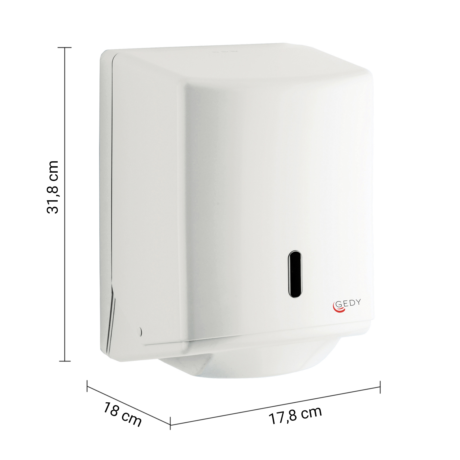 gedy-contract-prive-distributeur-papier-essuie-mains-blanc image 2