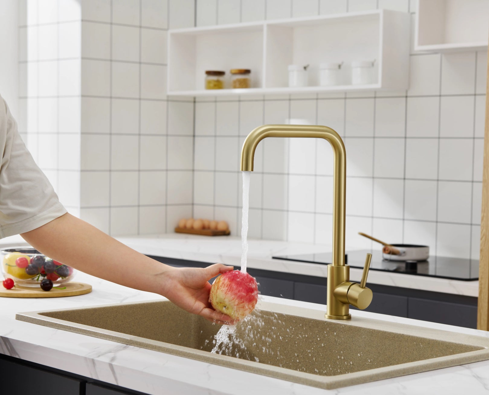hudor-scamandre-k128-mitigeur-cuisine-dor-bross-360 image 2