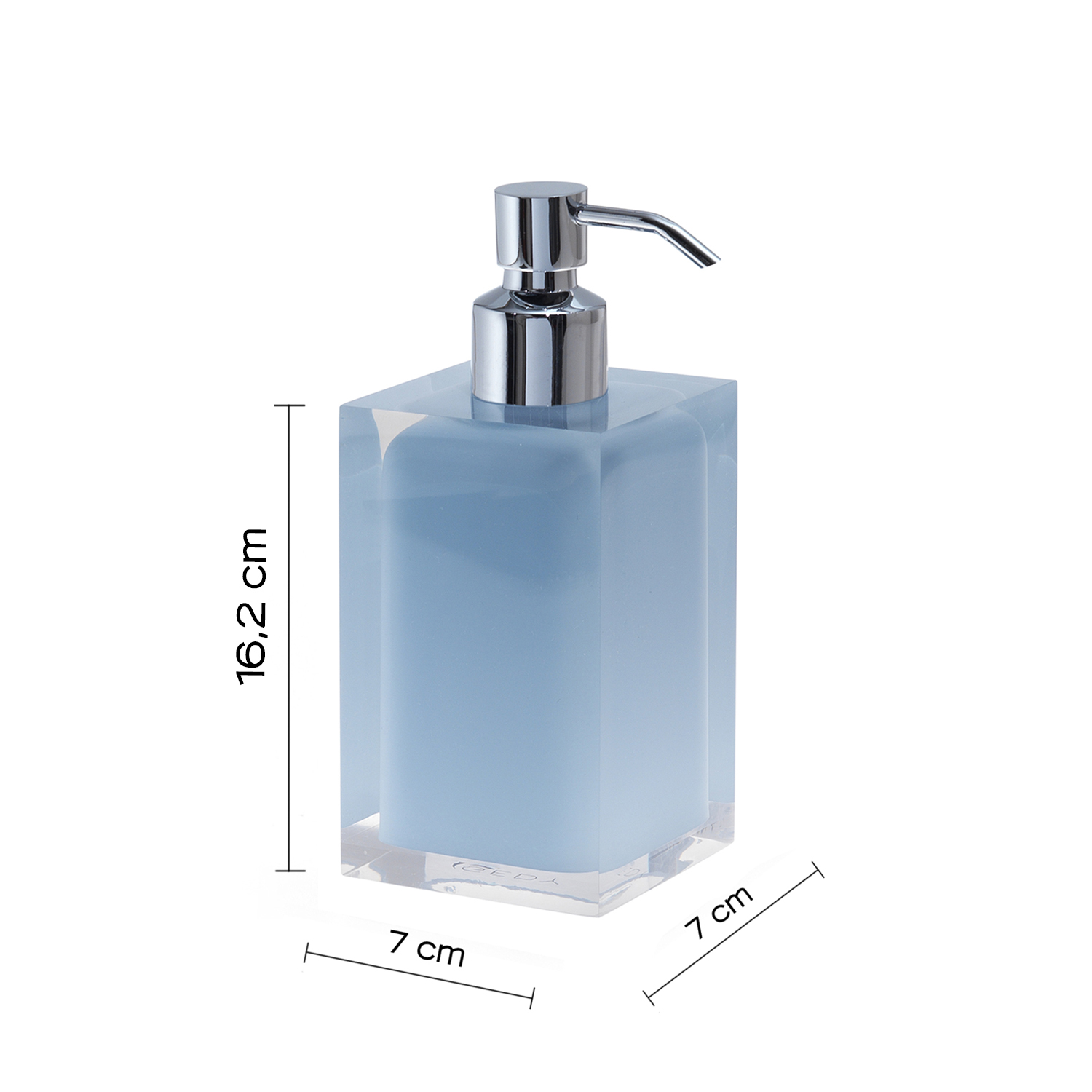 gedy-rainbow-distributeur-de-savon-bleu-ciel-poser image 2