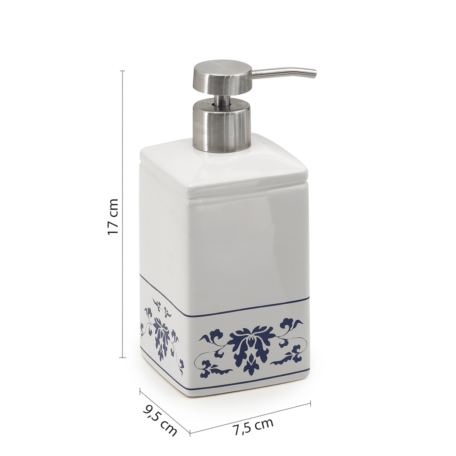 gedy-cixi-distributeur-savon-blanc-bleu-poser image 2