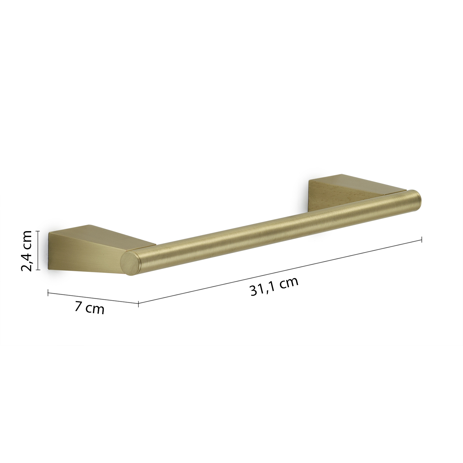 gedy-tonale-porte-serviettes-30-cm-or-mat image 2