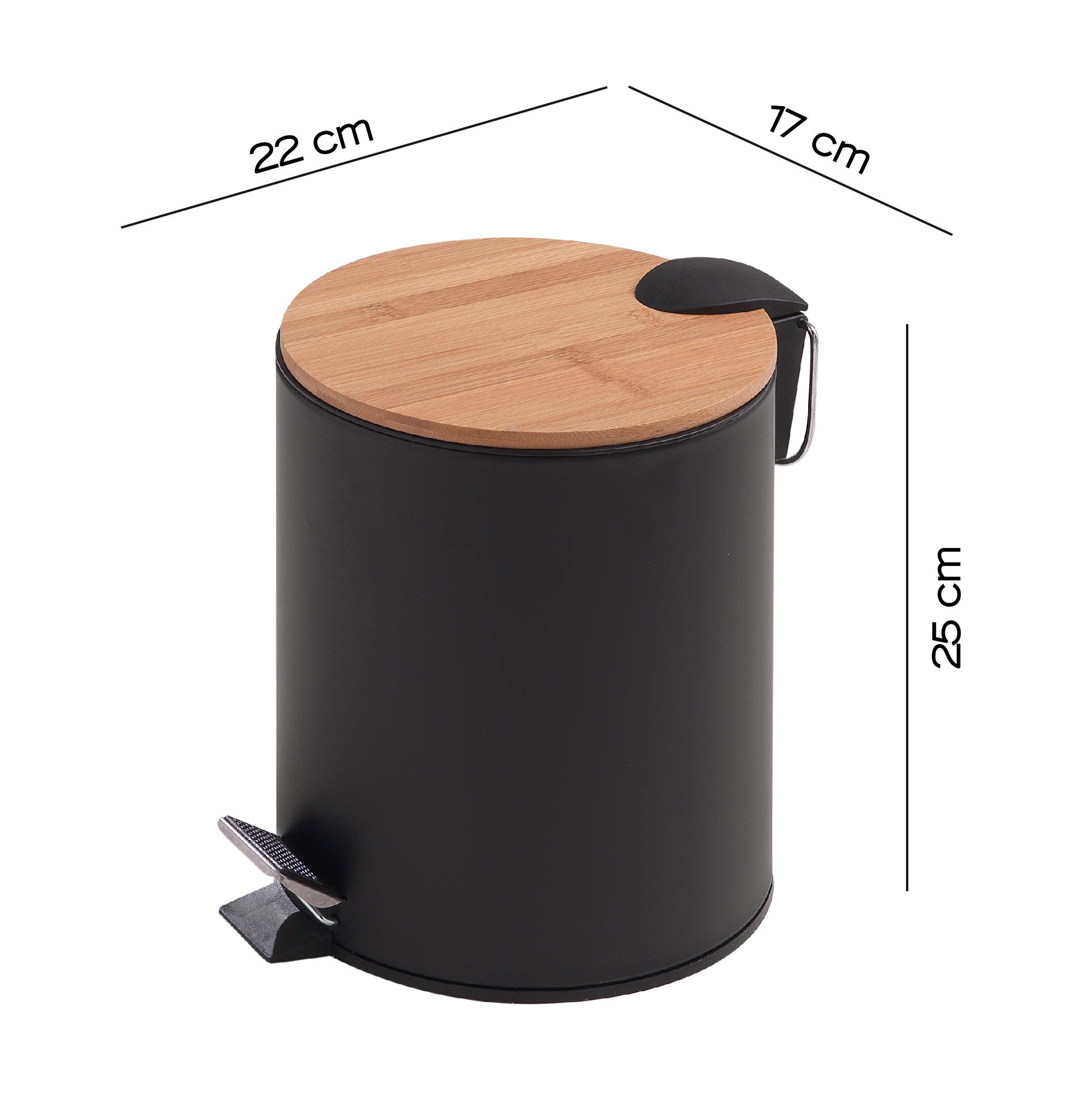 gedy-kenta-poubelle-naturel-noir-mat-accessoire-wc image 2