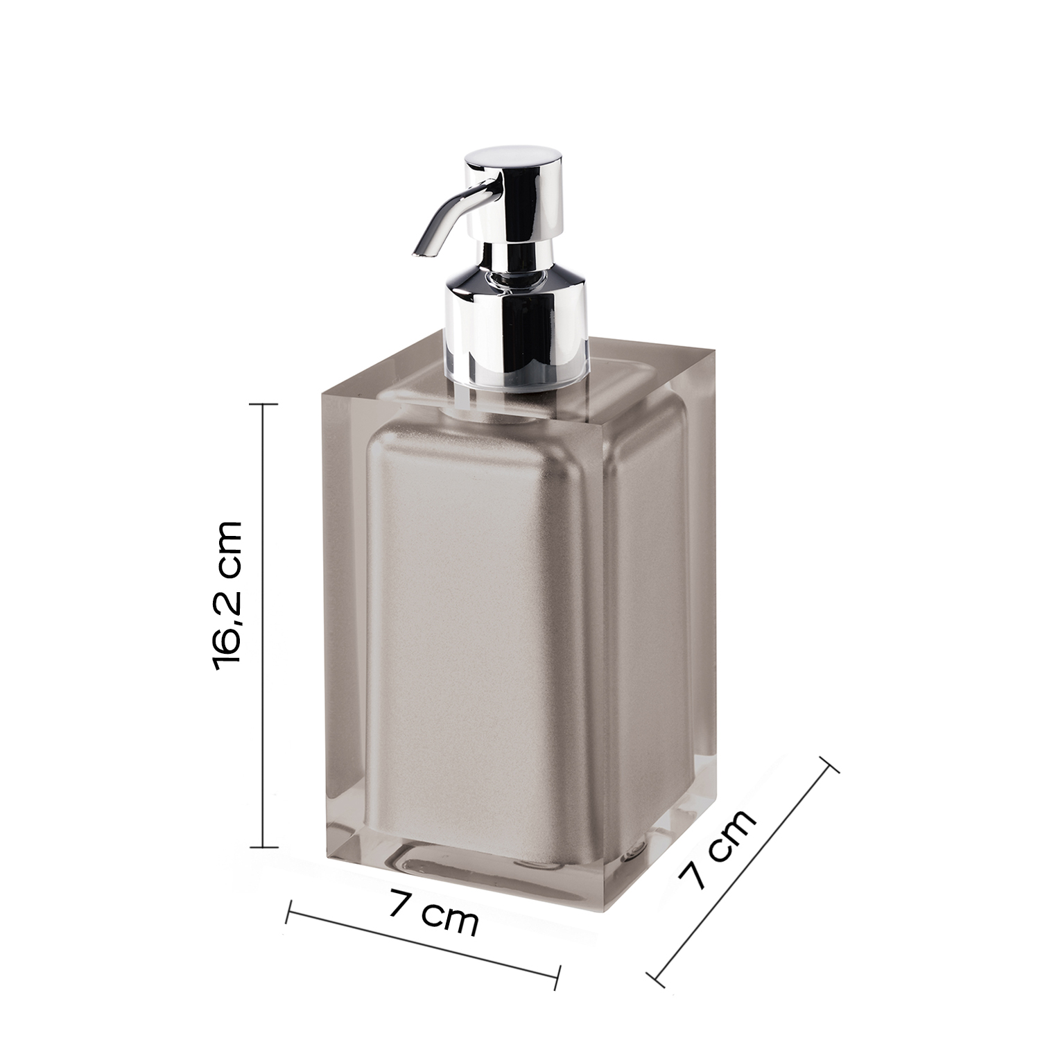 gedy-rainbow-distributeur-savon-gris-tourterelle image 2