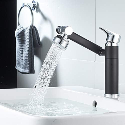 hudor-essential-094-robinet-lavabo-noir-mat-t-te-modulable image 2