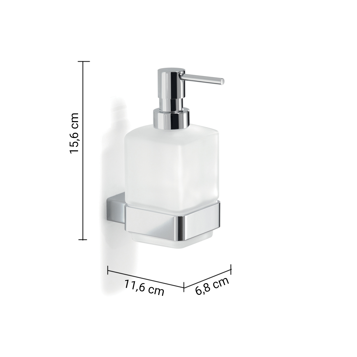 gedy-lounge-distributeur-de-savon-chrome-poser image 2