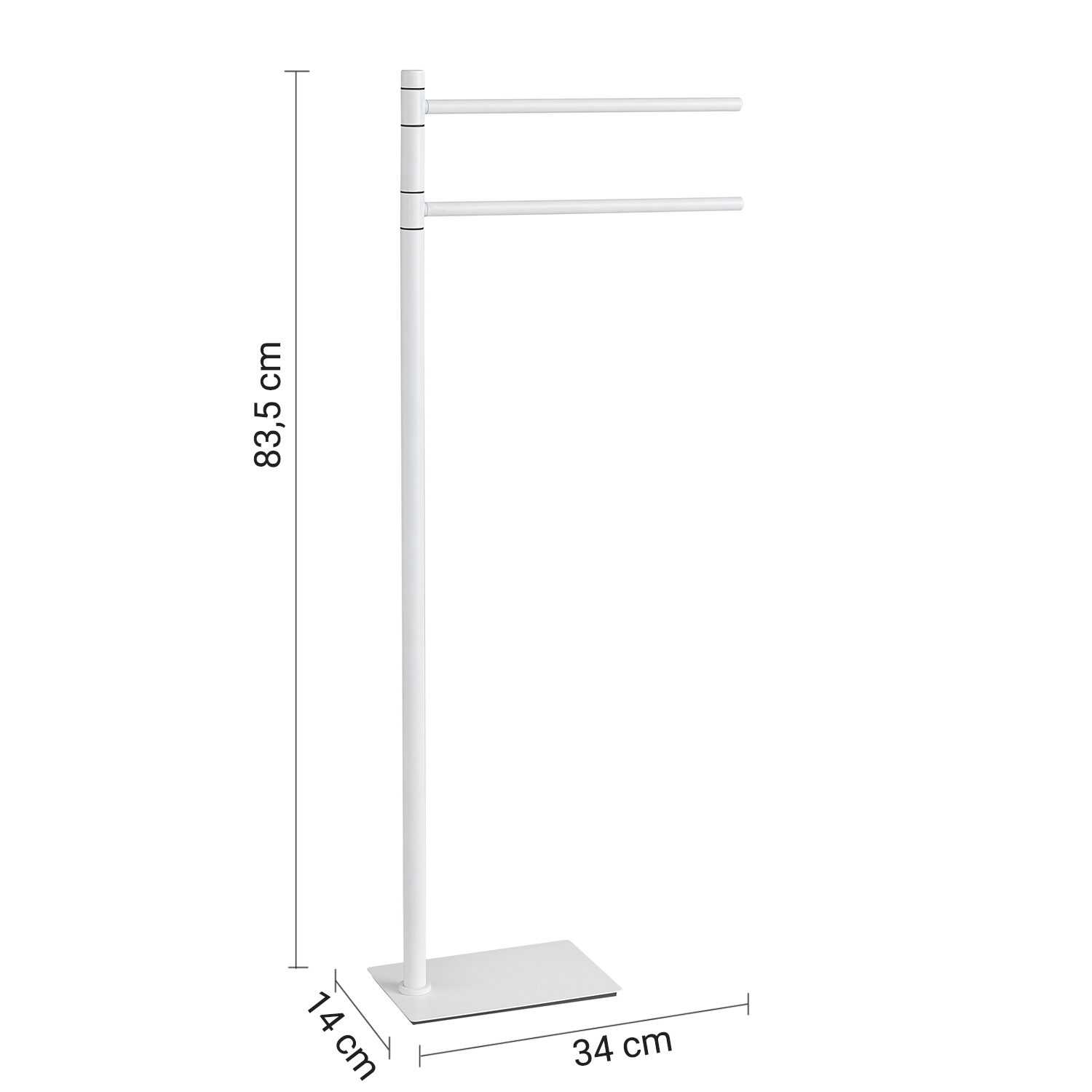 gedy-trilly-porte-serviettes-sur-pied-blanc-mat image 2