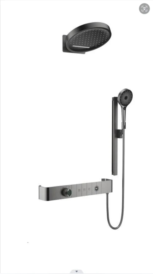 hudor-pernesse-40004-colonne-de-douche-gunmetal-encastr-e image 1