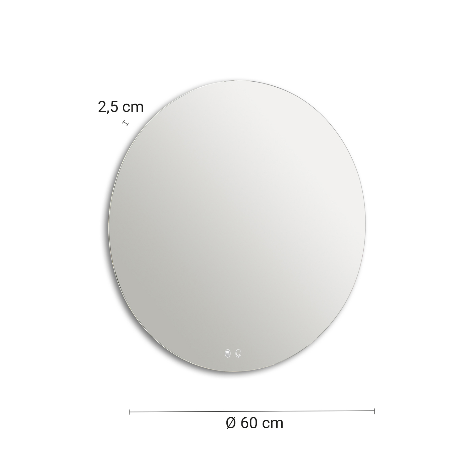 gedy-anthony-miroir-rond-60-cm-bord-poli image 2