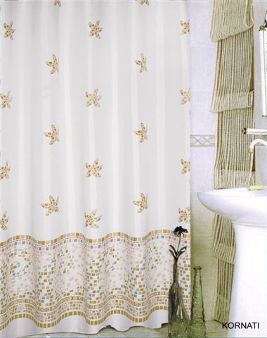 bisk-kornati-rideau-de-douche-textile-lavable image 1