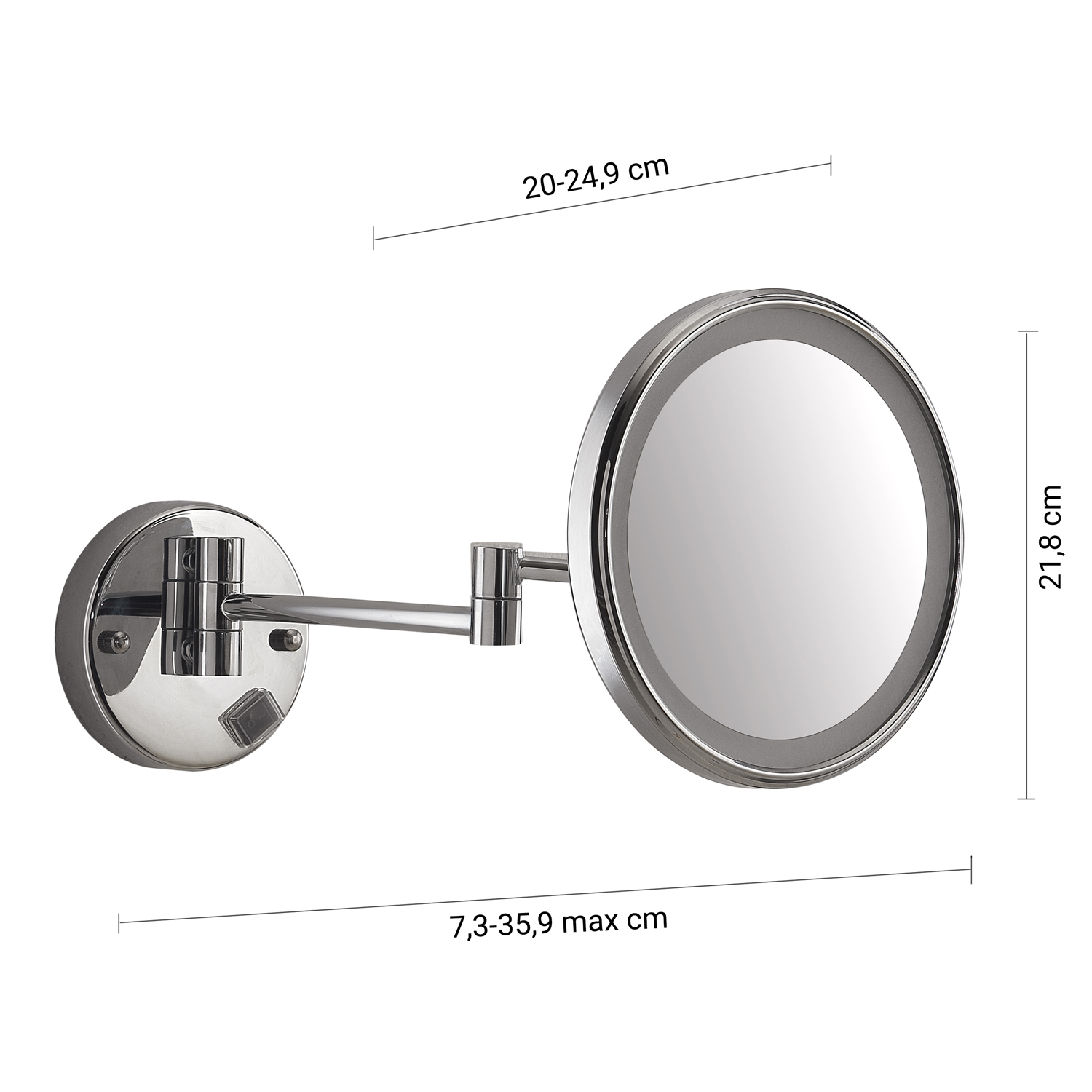 gedy-eva-miroir-grossissant-chrome image 2