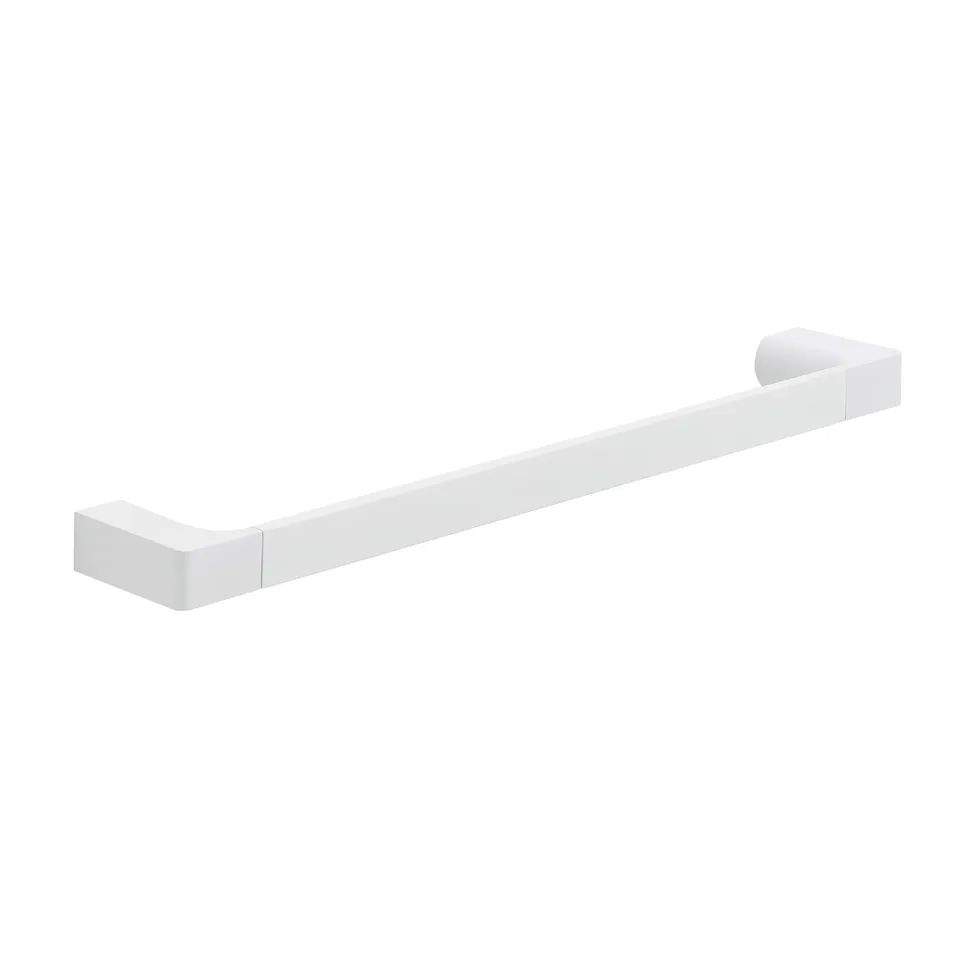 gedy-pirenei-porte-serviette-mural-45-cm-blanc-mat image 1