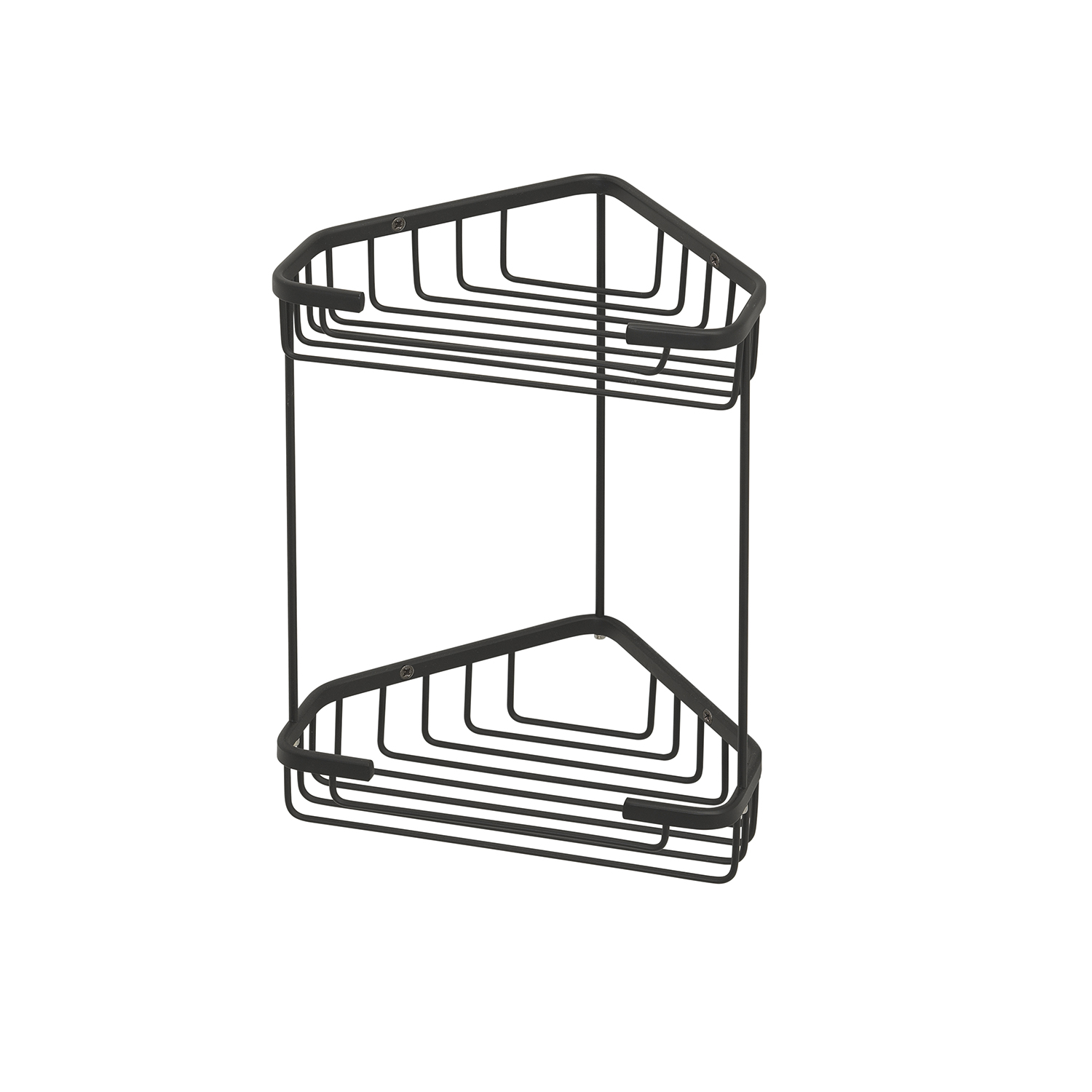 gedy-augustus-porte-objets-douche-angle-noir-mat image 1
