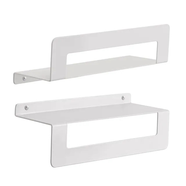 gedy-cleo-porte-objets-douche-serviettes-blanc-mat image 1