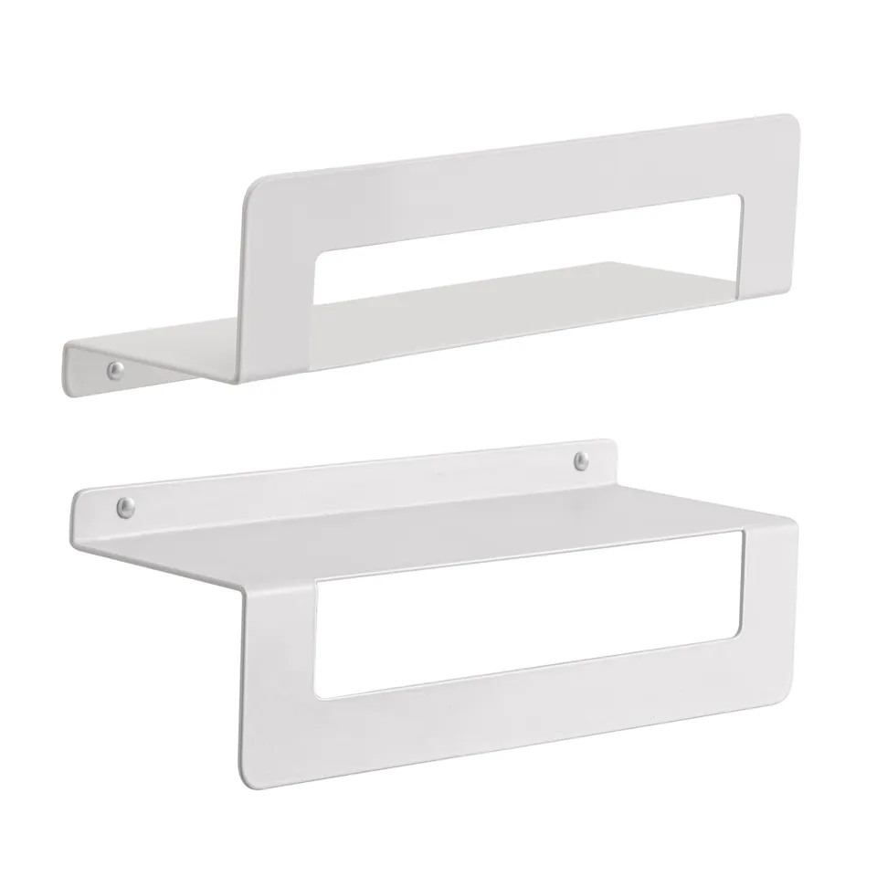 gedy-cleo-porte-objets-douche-serviettes-blanc-mat image 1