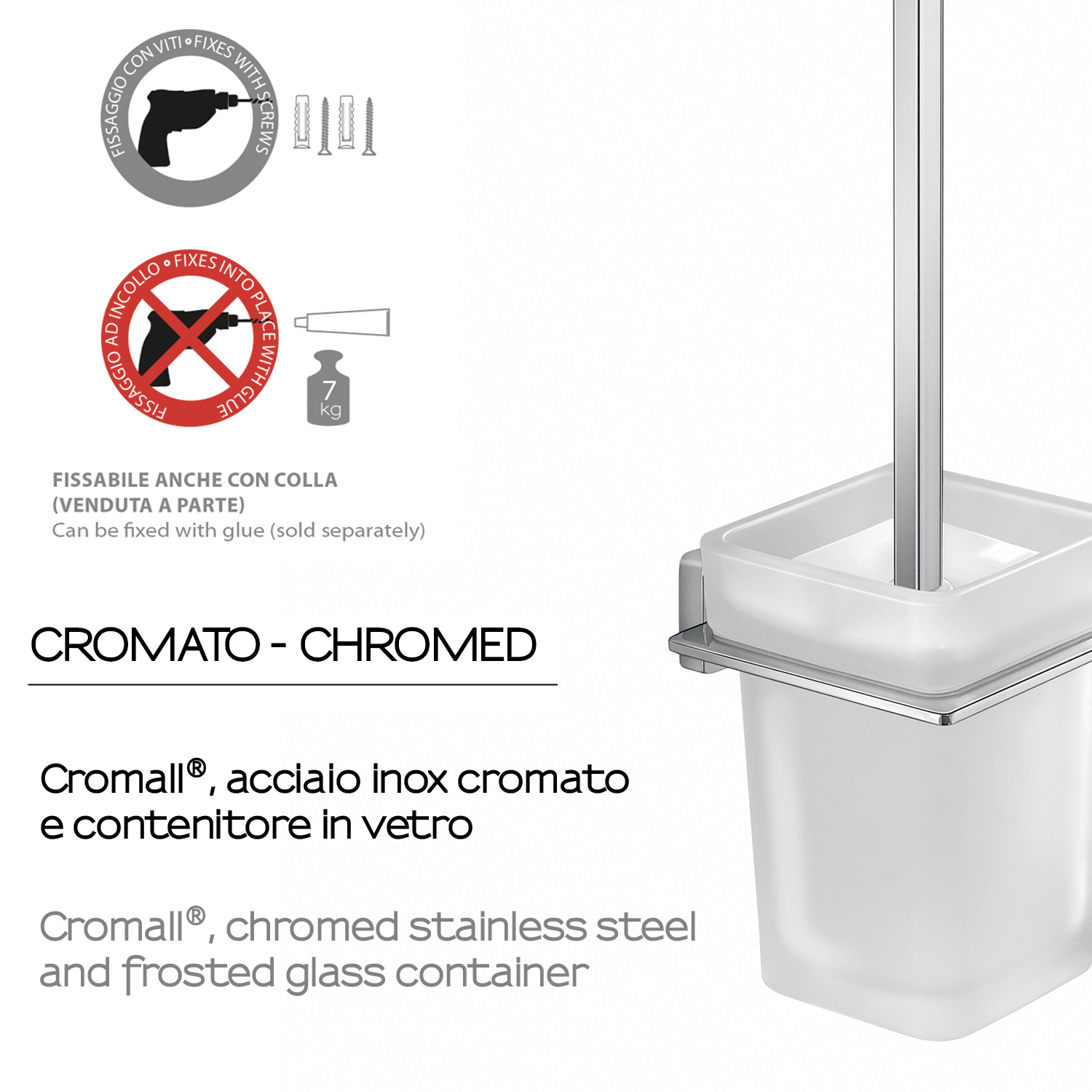 gedy-atena-porte-brosse-wc-mural-chrom image 3