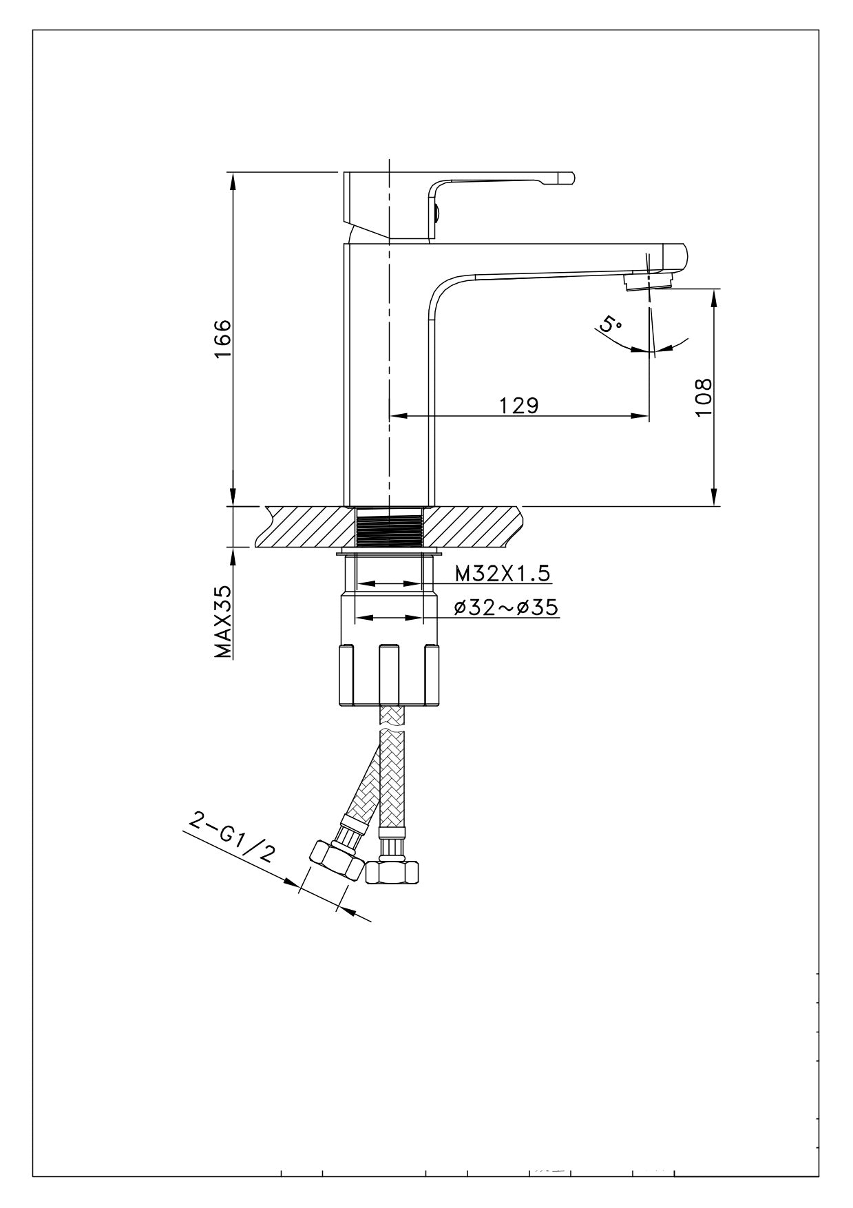 hudor-enip-e-013-mitigeur-lavabo-chrom-laiton-monotrou image 4