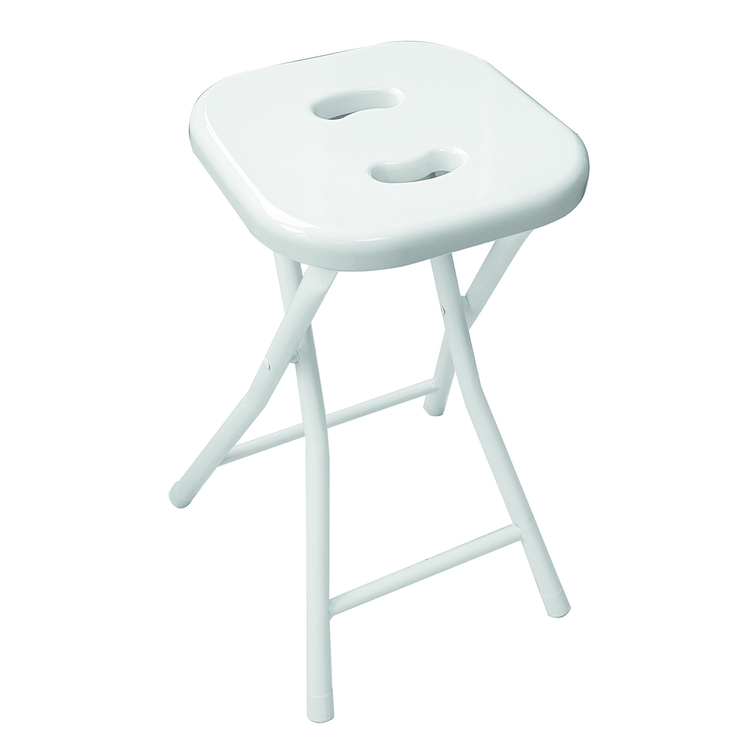 gedy-co76-tabouret-repliable-blanc-salle-de-bain image 1