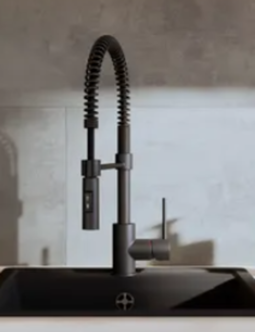 hudor-chr-m-t-s-055-mitigeur-cuisine-noir-mat-douchette image 3